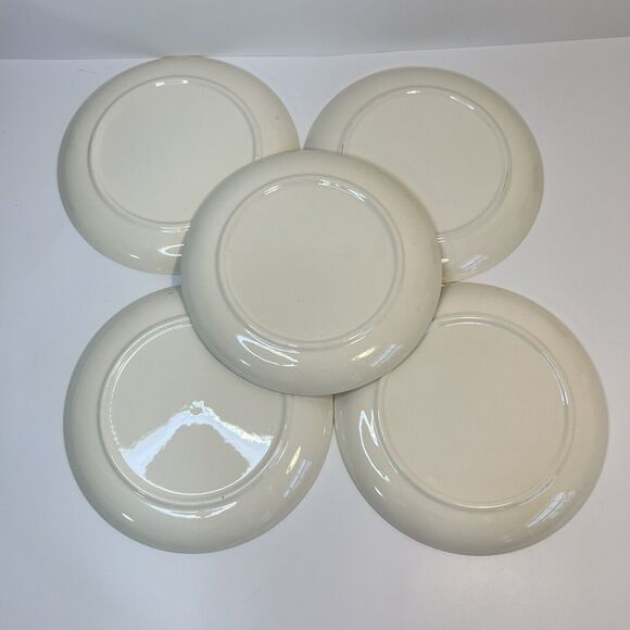 Vintage MCM Atomic Retro Prim Rose China Small Plates 7.5 In Atomic Retro Set 5 - Picture 3 of 6
